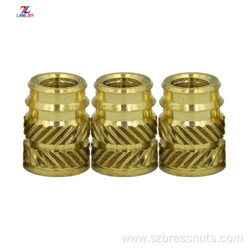 Fastener M4-M20knurled threaded insert brass nut